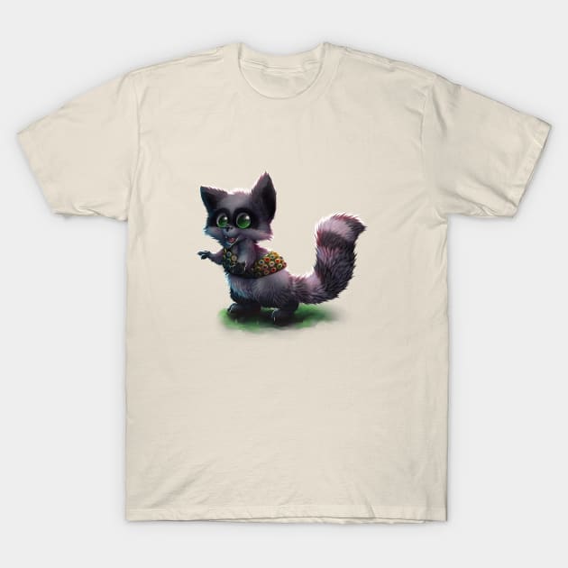 A Boyscout Racoon that loves patches T-Shirt by NezuPanda